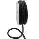 Stitched elastic Ibiza cord Black
